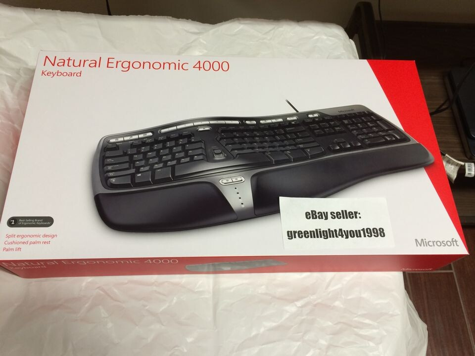 Microsoft Natural Ergonomic Keyboard USB Natural 4000 B2M-00012 - Click Image to Close